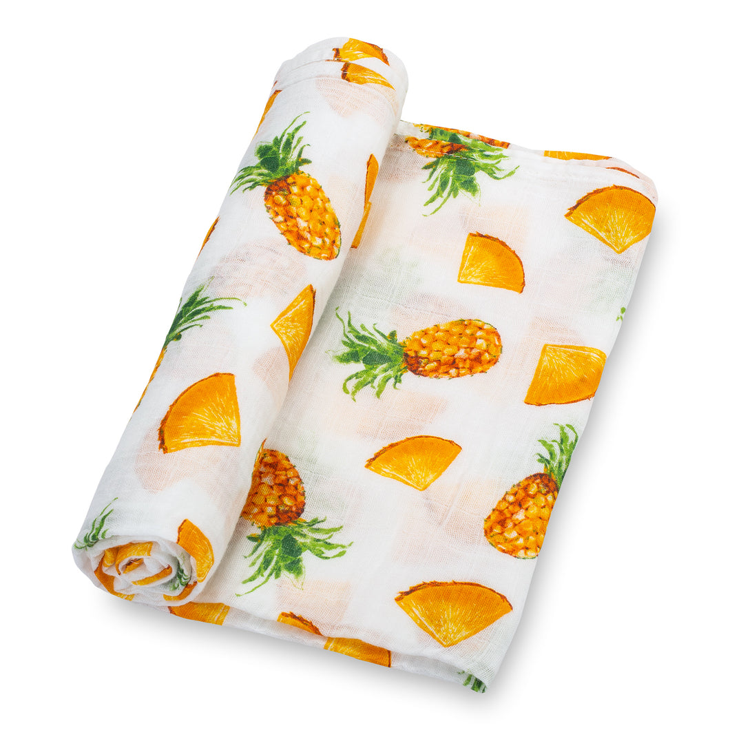 baby muslin orange pineapple fruit swaddle blanket babies cotton swaddel swoddle wraps swadle 