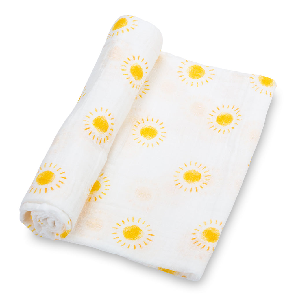 baby muslin yellow sun grey cloud 3pk swaddle set blanket girls babies boy cotton swaddel wraps