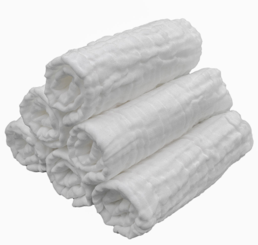 white plain washclothe washclot